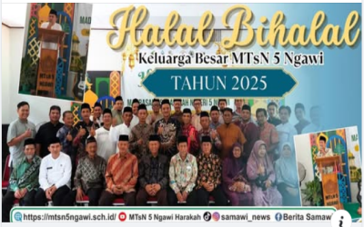 *HALAL BIHALAL KELUARGA BESAR MTsN 5 NGAWI TAHUN 2025*